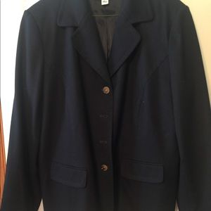 Talbots Navy Wool Blazer